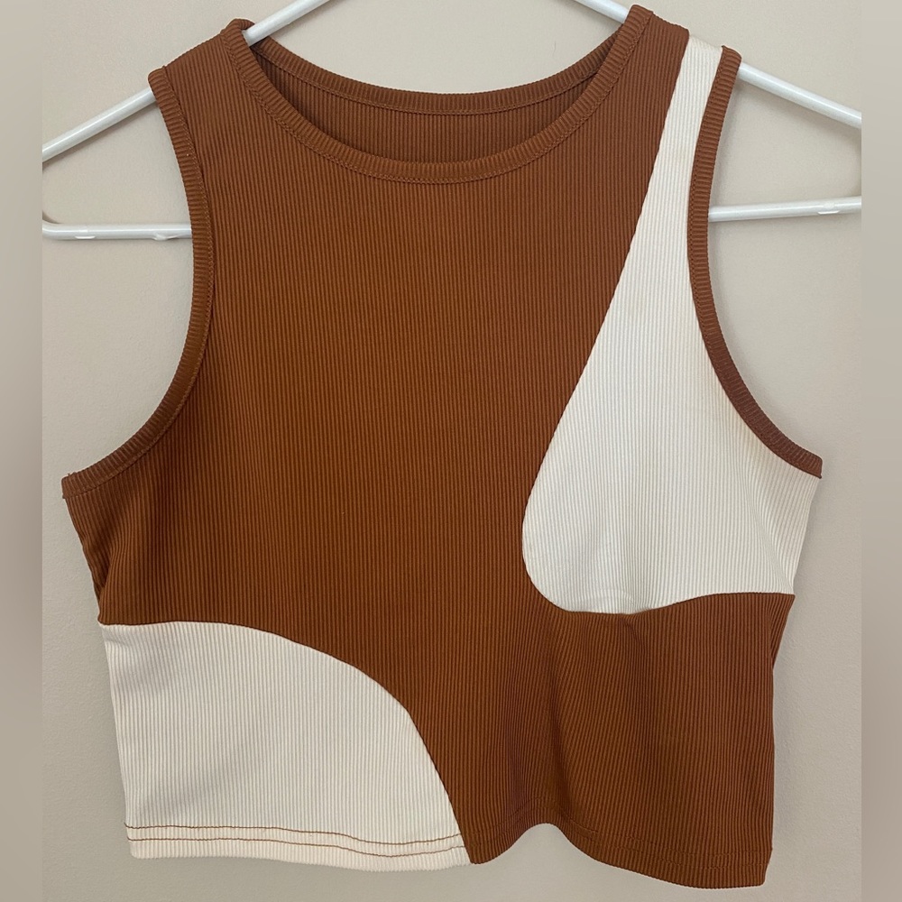 pattern crop tank